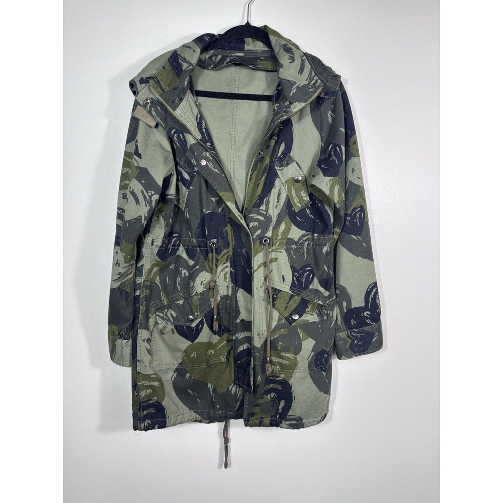 Desigual Size 40 EU M Womens Camo Hooded Parka Coat - EUC